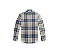 Kariertes Custom-Fit Flanellhemd XL Blue