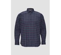 s.Oliver Herren 2156783 Hemd Langarm kariert, 54N1 Blau, 4XL