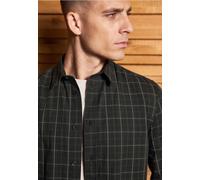 Karohemd STREET ONE MEN, Herren, Gr. 3XL (48), US-Größen, basic schwarz, Web, 100% Baumwolle, kariert, normal normal, V-Ausschnitt, Bündchen, Hemden Karohemd, aus reiner Baumwolle (86606752-XXXL) basi