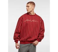 Karl Kani Crewneck Autograph Pinstripe Red S