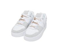 Trainingsschuh KARL KANI "Karl Kani Kids 89 UP LOGO PRM Schuhe", Damen, Gr. 38, weiß, grau, Leder, Schuhe (56554117-38) weiß, grau