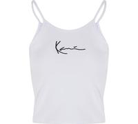 Karl Kani Damen KKWQ22001WHT Small Signature Tape Top White, XXS