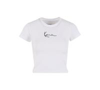 Karl Kani Frauen T-Shirt Kk Small Signature Short Tall in weiß M weiß
