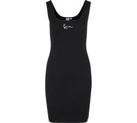 Karl Kani Damen KW-DS011-001-01 Small Signature Rib Dress Black, XS
