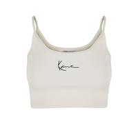 Karl Kani Damen KW-TP021-003-06 Small Signature Essential Crop Top L White