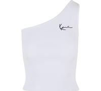 Karl Kani Damen KW-TP031-002-01 Chest Signature Essential Asymmetric Top S White
