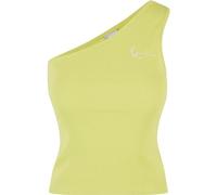 Karl Kani Damen KW-TP031-107-05 Chest Signature Essential Asymmetric Rib Top Lime, S