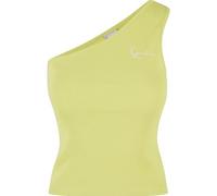 Karl Kani Damen KW-TP031-107-05 Chest Signature Essential Asymmetric Rib Top Lime, XS