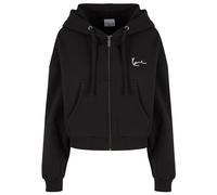 Karl Kani Damen KW-ZH021-001-01 Small Signature Essential Crop Zip S Black