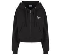 Karl Kani Damen KW-ZH021-001-01 Small Signature Essential Crop Zip XS Black