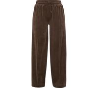 Karl Kani Damen KW214-046-1 Small Signature Straight Leg Velvet Pants Brown Brown, L