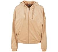 Karl Kani Damen KW224-032-1KK Chest Signature Velvet Logo Jacket Sand, M