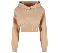 Karl Kani Damen KW241-006-1 Woven Signature Corset Hoodie Sand, XXL