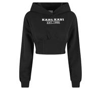 Kapuzenpullover KARL KANI "Karl Kani Damen", Damen, Gr. L, schwarz, 70% Baumwolle, 30% Polyester, relaxed fit, ohne Ausschnitt, Pullover Kapuzenpullover (81833656-L) schwarz