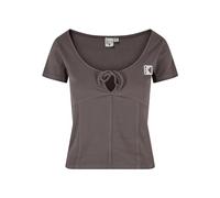 Karl Kani Damen KW241-026-2 Og Corset Rib Tee M Anthracite