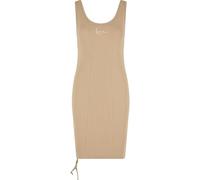 Karl Kani Damen KW241-032-1 Small Signature Gathering Rib Dress M Sand