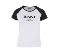 Karl Kani Damen KW242-005-1 Retro Tiny Tee White/Black, S
