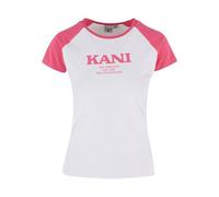 Karl Kani Damen KW242-005-3 Retro Tiny Tee White/pink, S