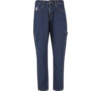 Bequeme Jeans KARL KANI "Karl Kani Herren KK Retro Tapered Workwear Denim", Herren, Gr. 32, Normalgrößen, rinse blau, 100% Baumwolle, unifarben, normal, Jeans (84236544-32) rinse blau