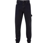 Karl Kani Retro Tape Workwear Denim Loose Fit Loose Fit Jeans in Gr. 32 in Schwarz