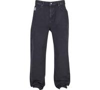 Bequeme Jeans KARL KANI "Karl Kani Herren KK Small Signature Baggy Five Pocket Denim", Herren, Gr. 28, Normalgrößen, vintage schwarz, 100% Baumwolle, unifarben, normal, Jeans Bequeme Jeans (62516332-2