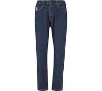 Bequeme Jeans KARL KANI "Karl Kani Herren KK Small Signature Tapered Five Pocket Denim", Herren, Gr. 34, Normalgrößen, rinse blau, 100% Baumwolle, unifarben, normal, Jeans (41061034-34) rinse blau