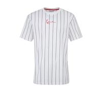 T-Shirt KARL KANI "Karl Kani Herren", Jungen, Gr. XS, schwarz-weiß (weiß, schwarz, rot), 100% Baumwolle, gestreift, normal, Rundhals, Shirts T-Shirt (38768054-XS) weiß, schwarz, rot