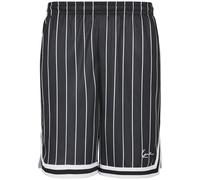 Karl Kani Herren-Shorts Small Signature Pinstripe Mesh – Schwarz – Größe M