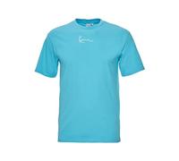 T-Shirt KARL KANI "Karl Kani Herren KM-TE011-090-19KK Small Signature Essential Tee" Gr. M, blau (lightblue) Herren Shirts T-Shirts (79164143-M) lightblue