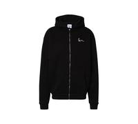 Karl Kani Herren Sweatjacke Chest Signature Essential Zip, Label-Stitching, Schwarz XL