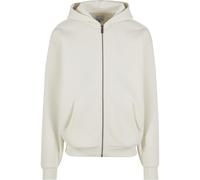 KARL KANI Oversized Sweatjacke mit Reißverschluss in Offwhite, Größe L