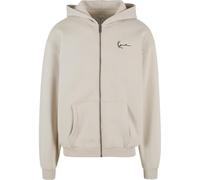 Karl Kani Herren KM-ZH011-023-18 KK Chest Signature Essential Zip Hoodie Light Sand XL Grey