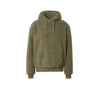 Sweatshirt KARL KANI "Karl Kani Herren KM213-064-1 Small Signature Teddy Hoodie", Herren, Gr. L, schwarzgrün, 100% Polyester, unifarben, ohne Ausschnitt, Sweatshirts Sweatshirt (82060443-L) schwarzgrü
