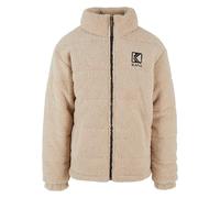 Karl Kani Herren KM213-070-1 Retro Teddy Puffer Jacket Light Sand, S