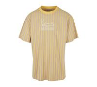 Karl Kani Herren KM221-018-2 Signature KKJ Pinstripe Tee Light Sand, S