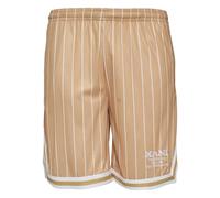 Karl Kani Herren KM232-005-2 KK Retro Pinstripes Mesh Shorts XS Sand/White