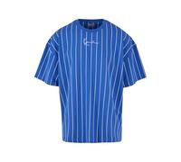 Karl Kani Herren KM232-033-1 KK Small Signature Boxy Heavy Jersey Pinstripe Tee S Blue/White