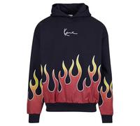 Karl Kani Herren KM233-005-2 KK Small Signature Flame Os Hoodie M Black