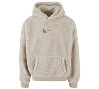 Karl Kani KK Metal Signature Teddy Os Hoodie in Gr. M in Weiß