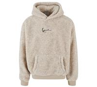 Karl Kani Herren KM233-020-3 KK Metal Signature Teddy Os Hoodie Off White, XL