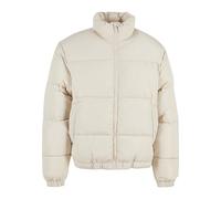 Winterjacke KARL KANI "Karl Kani Herren KM233-052-4 KK Chest Signature Puffer Jacket", Herren, Gr. M, sanftes weiß, 100% Polyester, unifarben, normal, hoch geschlossener Ausschnitt, Jacken Winterjacke