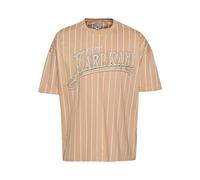 Karl Kani Herren KM234-001-2 KK Trekking Boxy Pinstripe Tee Sand/White, L
