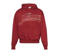 Karl Kani Herren KM234-003-1 KK Trekking OS Pinstripe Hoodie XS DarkRed/Cream