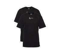 Karl Kani Herren KM234-061-1 Small Signature 2-Pack Essential Tee Black, S