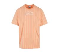 Karl Kani Herren KM241-025-2 Small Serif Pinstripe Tee M apricot/white