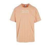 Karl Kani T-Shirt mit Nadelstreifen in Orange, Größe S