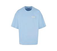 Karl Kani Herren KM241-027-1 Woven Signature Heavy Jersey Boxy Diner Tee Light Blue, S