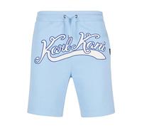 Karl Kani Herren KM241-029-1 Small Signature Diner Sweatshorts Light Blue, XXL