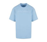 Karl Kani Herren KM241-059-4 Autograph Heavy Jersey Boxy Tee Light Blue, XL
