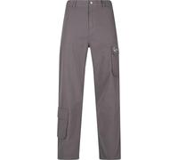Karl Kani Herren KM241-082-3 Small Signature Washed Ribstop Cargo Pants Anthracite, L
